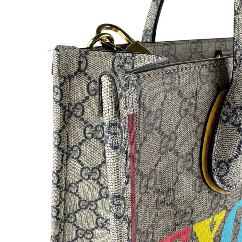 GUCCI Brown Canvas Shoulder Bag - Picture 6 of 13